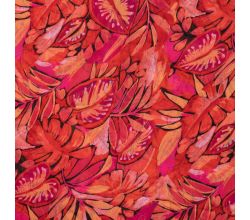 Poly Yoryu Print, Flowers, Cyclam