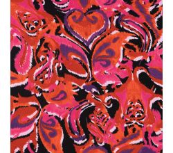 Viscose/EA Jersey Print, Gothic, Orange