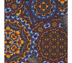 Viscose Stretch Print, Marrakesh, Cognac