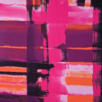 Nylon Mesh Print - Shadow Checks, Fuchsia