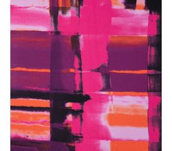 Nylon Mesh Print, Shadow Checks, Fuchsia