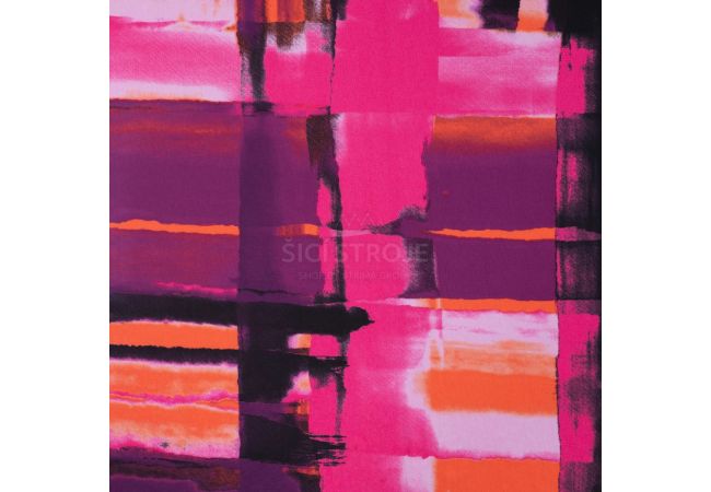 Nylon Mesh Print - Shadow Checks, Fuchsia