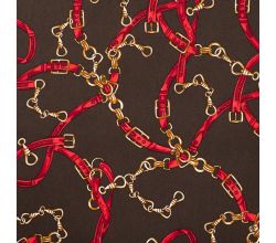 Cotton Elastan Print, Langgerold