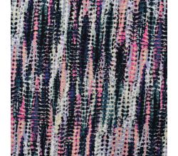 Viscose/EA Jersey Print, Knit Look, Black Green Rose (Ned)