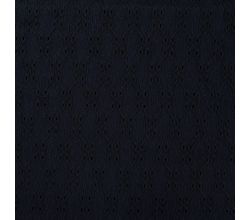 Crincle Embroidery, Navy
