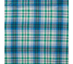 Bambino Check, Emerald Aqua