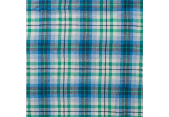 Bambino Check - Emerald Aqua