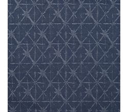 Knitted Denim Jade, Triangles, Denim