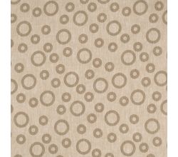Linen Cotton Jacquard, Circles, Sand