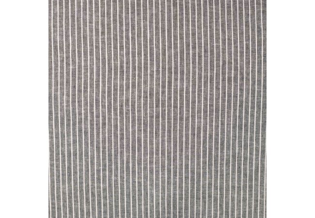 Linnen Cotton Stripe - Stripe, Black