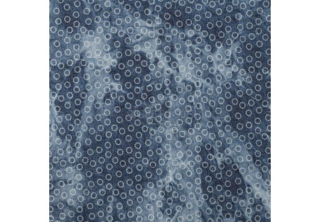 Chambray Tie Dye Print - Denim