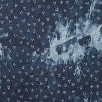 Chambray Tie Dye Print - Denim