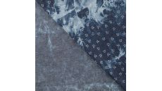 Chambray Tie Dye Print - Denim