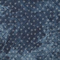 Chambray Tie Die Print Quilt - Denim