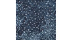Chambray Tie Die Print Quilt - Denim