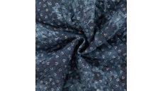 Chambray Tie Die Print Quilt - Denim