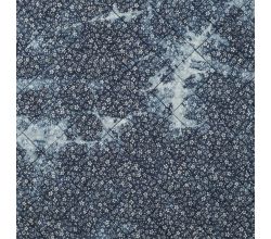 Chambray Tie Dye Print Quilt, Denim