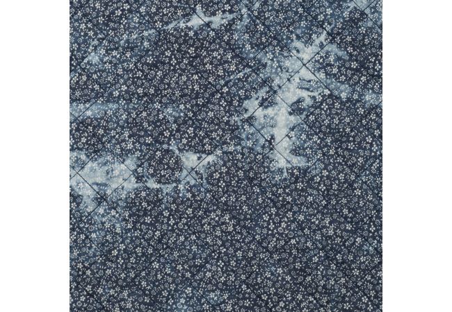 Chambray Tie Dye Print Quilt - Denim