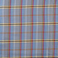Viscose Check - Dusty Blue