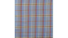 Viscose Check - Dusty Blue