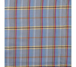 Viscose Check, Dusty Blue