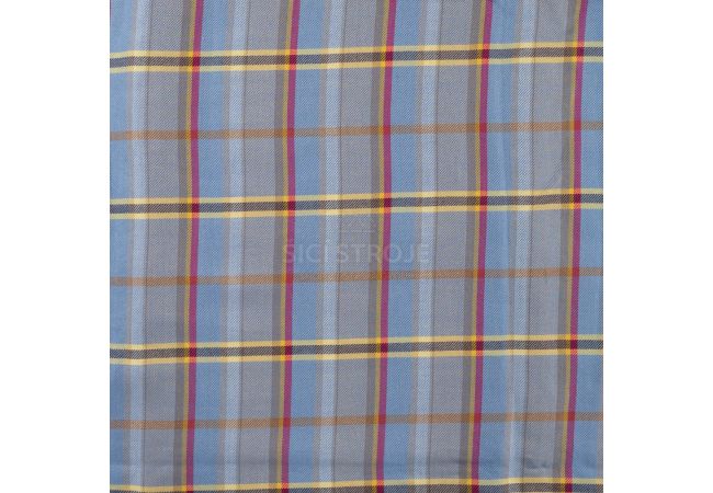 Viscose Check - Dusty Blue