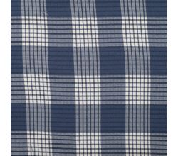 Fancy 2 Tone Check Jiska, Denim White