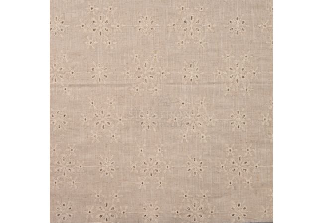 Viscose Linen Lilian Emb 1 - Sand