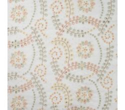 Cotton Multi Embroidery Lexy, Khaki Multicolor