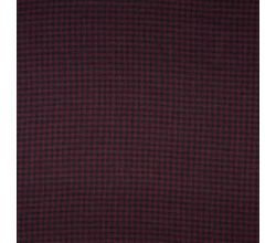 Viscose Checks, Bordeaux/Black