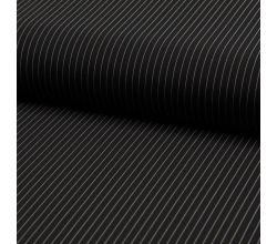 Pradil Yarn Dyed Stripe, Pinstripe 5 Mm, Black