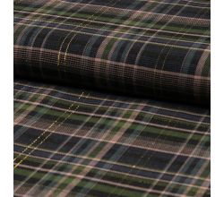 Lurex Check, Old Rose Khaki