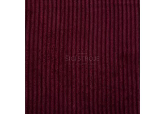 Praný manšestr - bordeaux