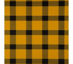 Glasgow Print, Check, Ochre