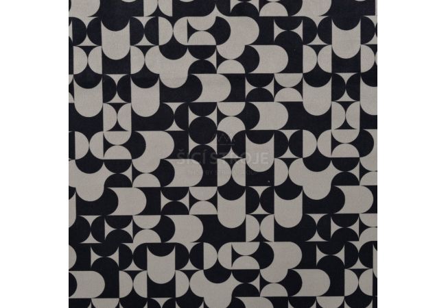 Scuba Suede Print Fairly - Sand Black