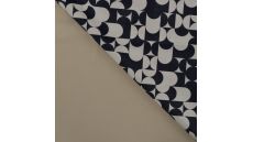 Scuba Suede Print Fairly - Sand Black