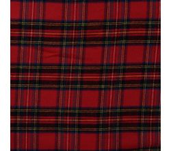 Brushed Check Finn, Tartan, Red Q