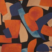 Glasgow Digi Print - Abstract, Cognac