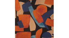 Glasgow Digi Print - Abstract, Cognac