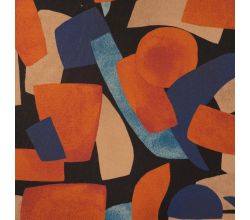 Glasgow Digi Print, Abstract, Cognac