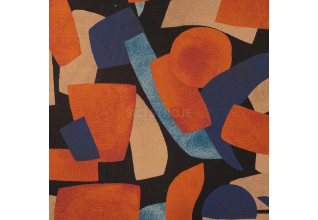 Glasgow Digi Print - Abstract, Cognac