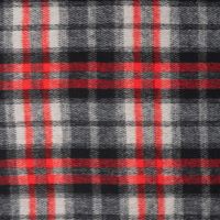 Wool Poly Check Keila - Red