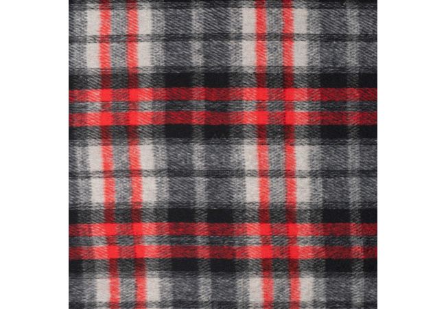 Wool Poly Check Keila - Red