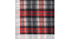 Wool Poly Check Keila - Red