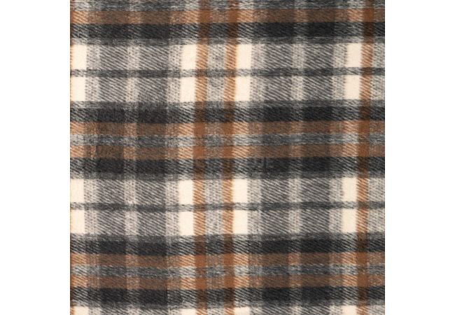 Wool Poly Check Keila - Sand