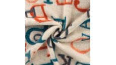 Colored Letters Keith - Indigo Orange Off White