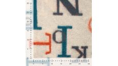 Colored Letters Keith - Indigo Orange Off White