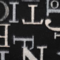 Colored Letters Keith - Grey Off White Black