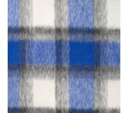 Brushed Check Kyran, Royal Grey
