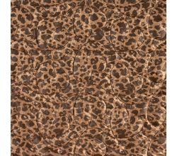 Quilt Print Animal, Leopard, Dark Brown